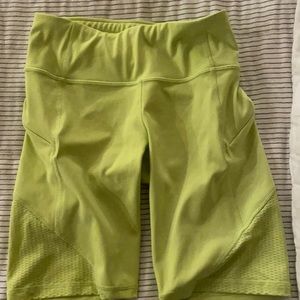 Lime green athletic shorts